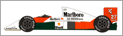 McLAREN MP4/5B HONDA