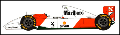 McLAREN MP4/8 FORD